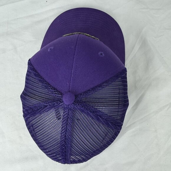 Weird Surfer Dude Embroidered Mens Purple Snapback Mesh Back Hat OS - Picture 6 of 10